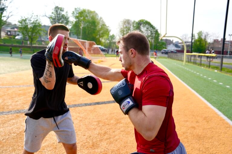 Billy Van Dyke training with a client